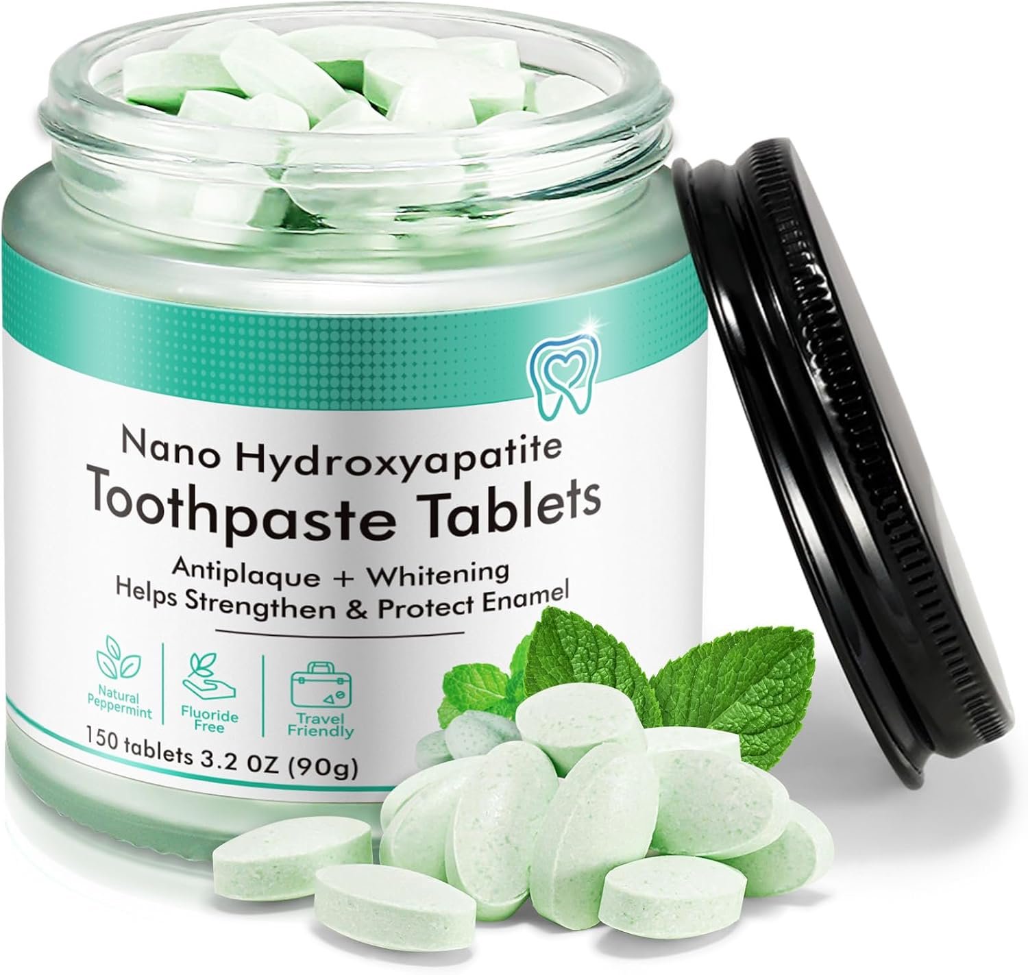 Toothpaste Tablets 150P-Nano Hydroxyapatite Chewable Whitening Toothpaste