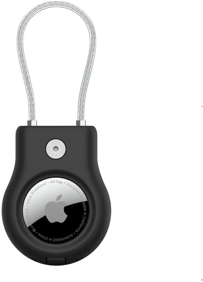 Belkin Secure Holder with Wire Cable for Apple AirTag, Black