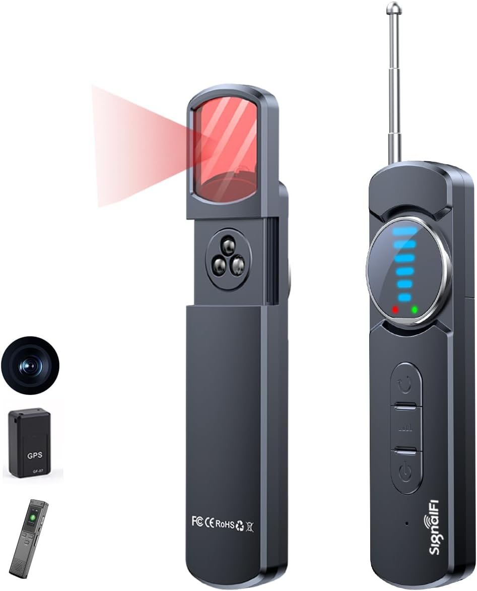 Hidden Camera Detector,Upgraded GPS Tracker Detector With Silent Mode