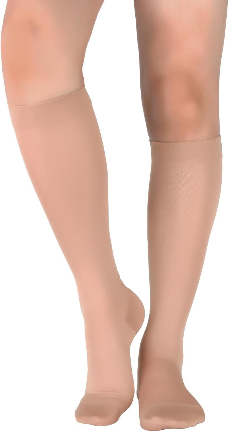 +MD 15-20 mmHg Women Compression Socks Men Knee High Stockings