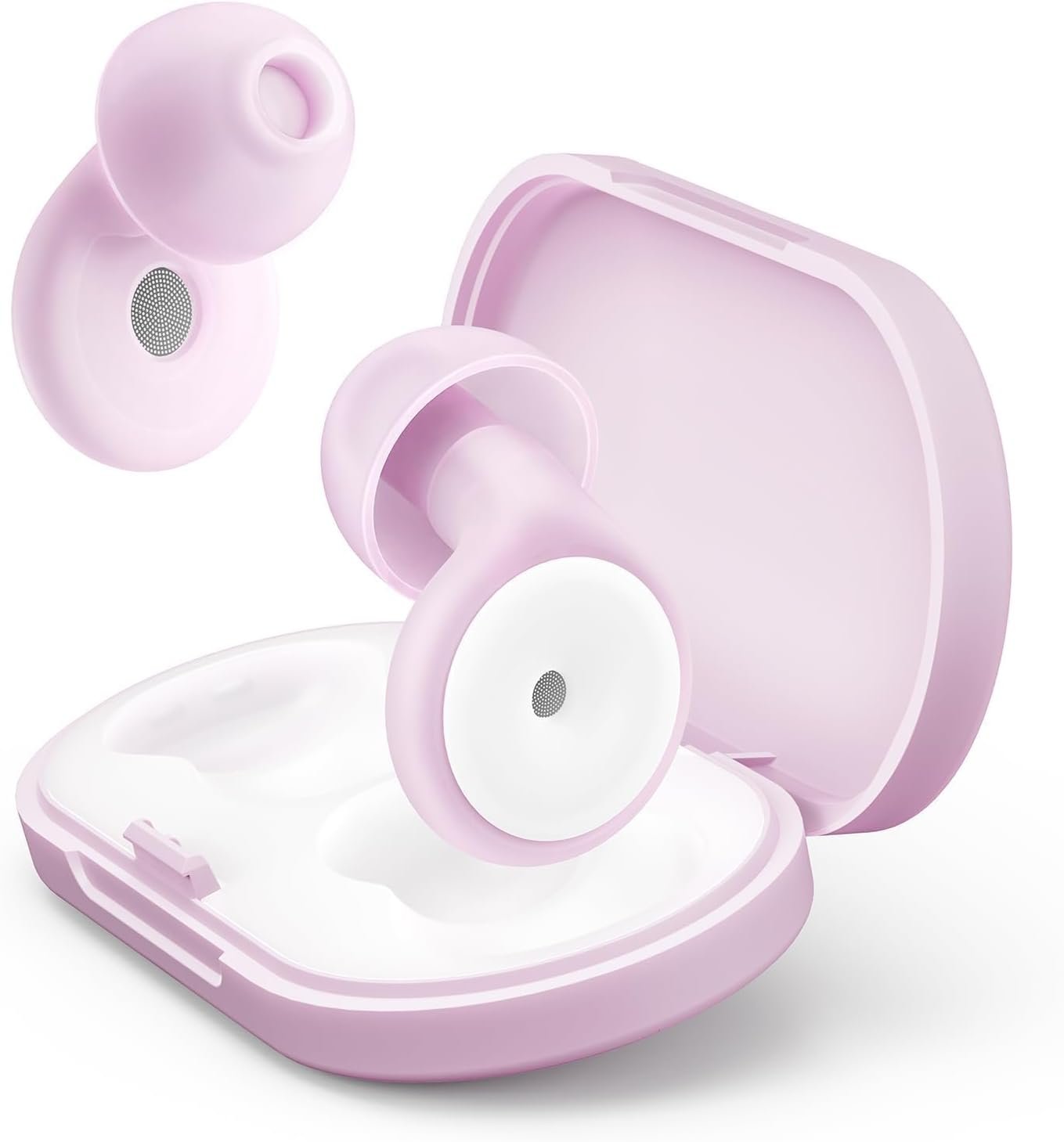 Ear Plugs for Sleeping,Reusable Earplugs for Noise Reduction,Pink Purple