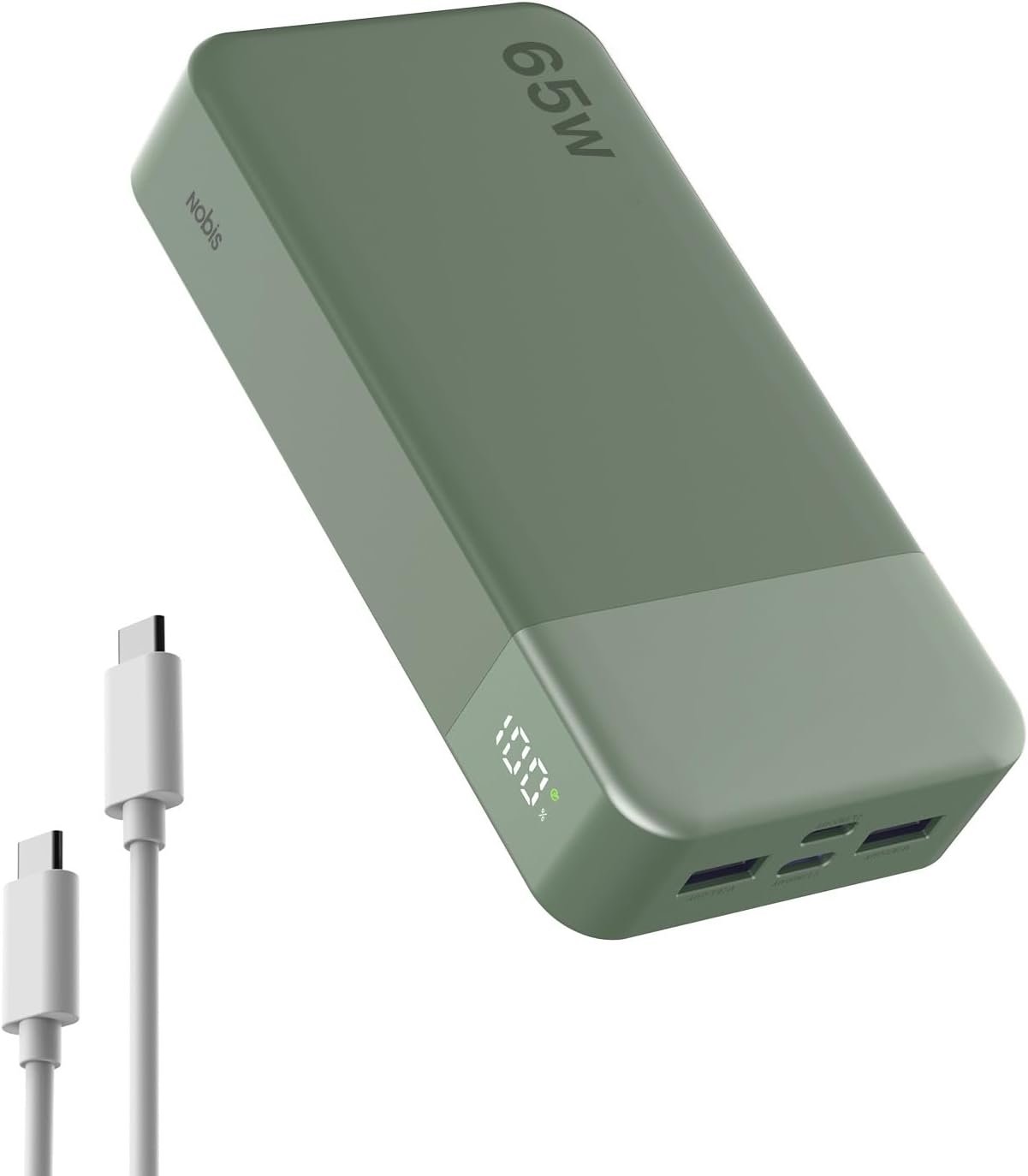 NOBIS Portable Charger 20000mAh 65W Power Bank Fast Charging
