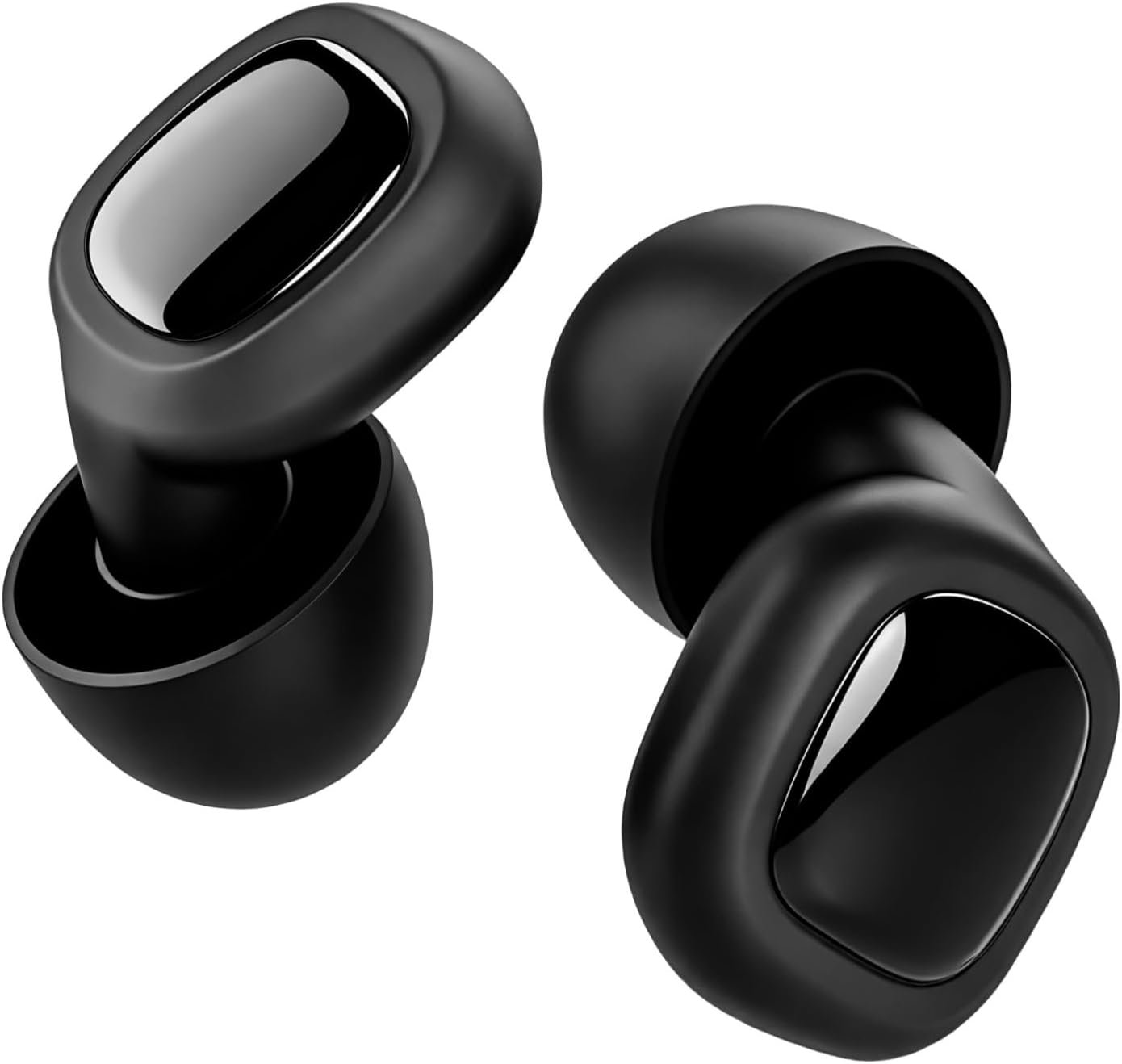 Ultra Soft Ear Plugs – 55dB (SNR) Noise Reduction Hearing Protection – Reusable Earplugs Flexible Comfortable Fit for Noise Sensitivity, Sleep, Work, Study, Airplane, Concerts & Festivals (Black)
