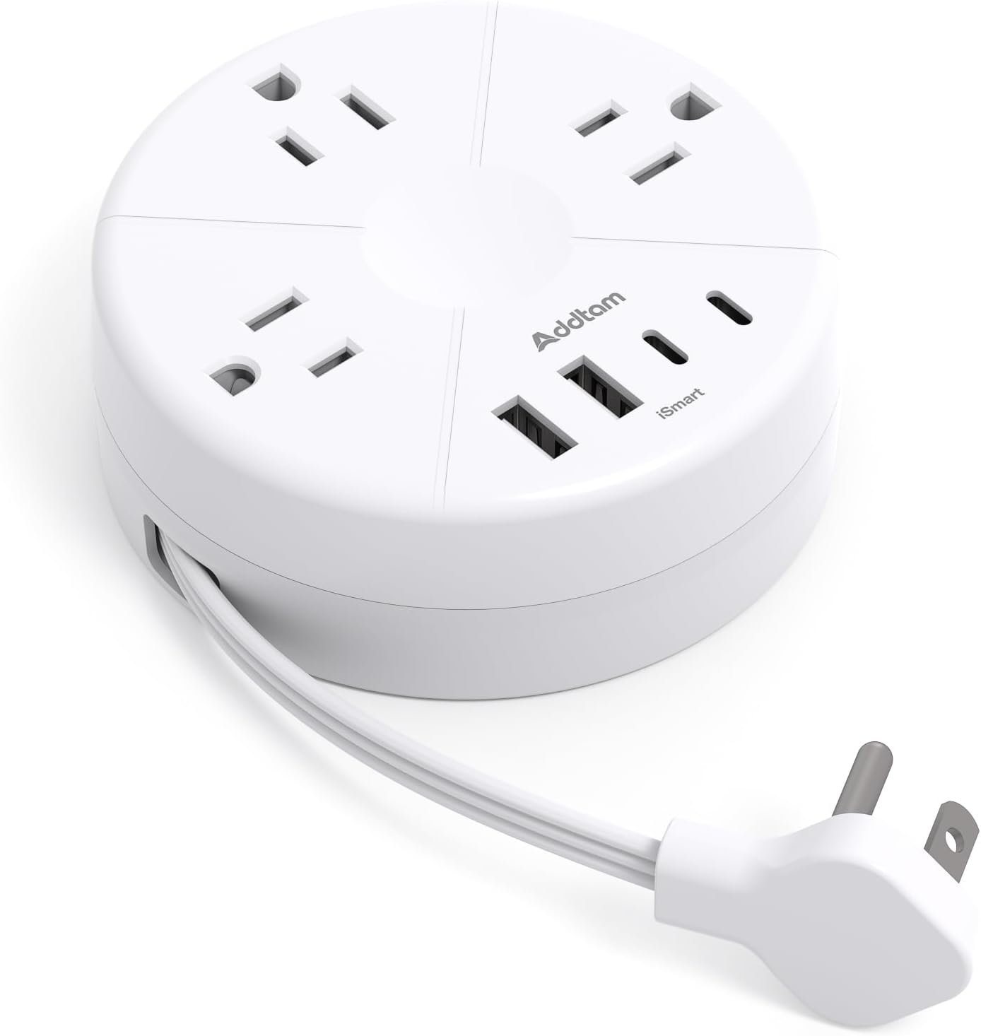 Travel Esstentials – Cruise Approved Power Strip with 5ft Retractable Cord