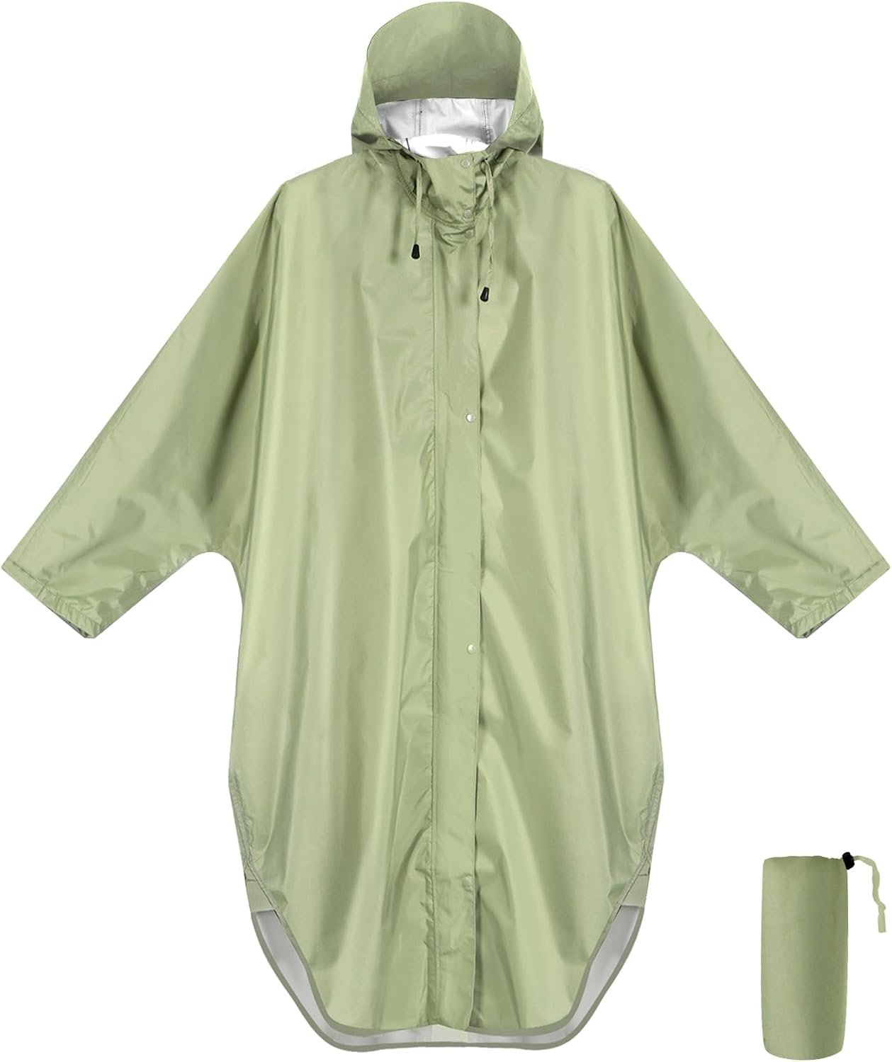 ANYOO Waterproof Rain Poncho for adults Lightweight Reusable Hiking Hooded Coat Jacket for Outdoor Activities