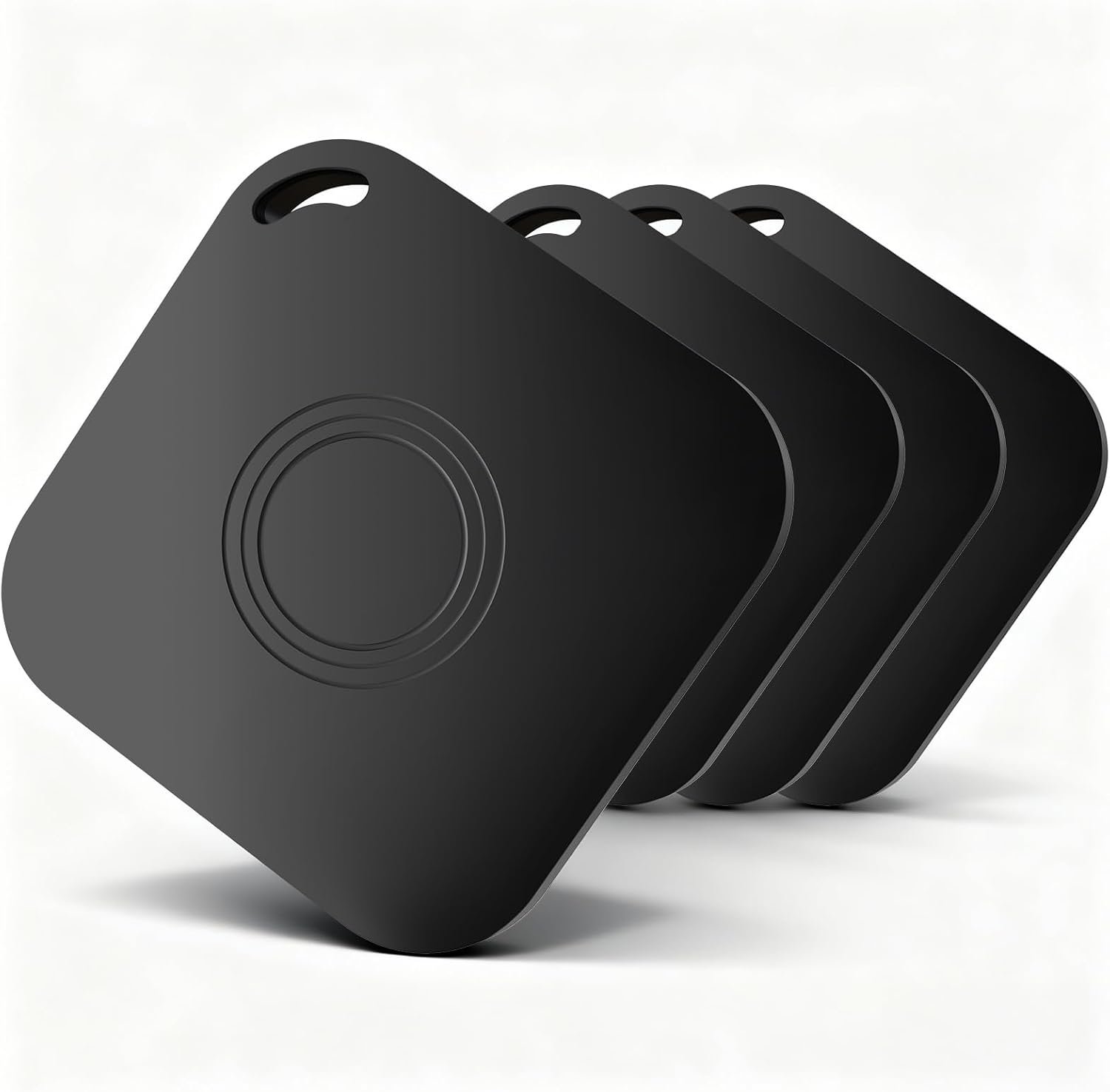 4 Pack Air Tracker Tag, Smart Bluetooth Luggage Tracker Compatible with Apple Find My APP(iOS Only), Anti-Lost Item Locator for Keys Wallet Pets and Luggage, Waterproof with Replaceable Batter