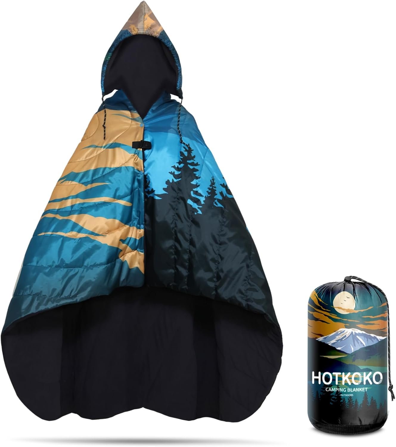 Large Camping Blanket Wearable Stadium Blanket Outdoor Waterproof