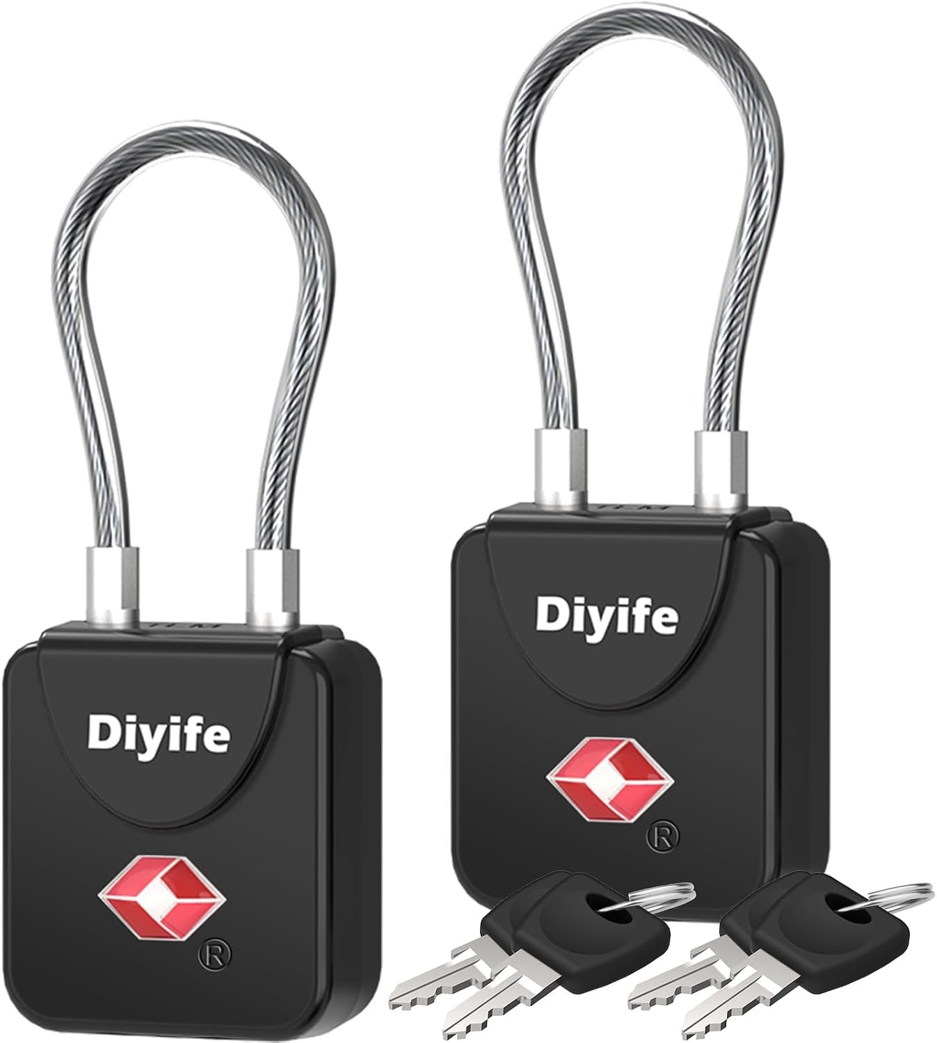 Diyife Luggage Locks with Key, TSA Approved Luggage Locks, Suitcase Locks