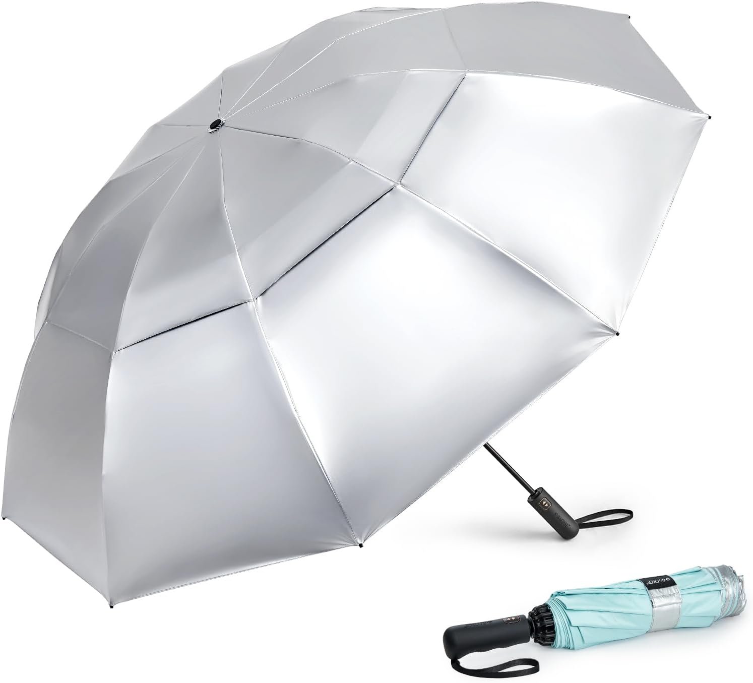 G4Free 46/54/62 Inch Large Golf Umbrella Windproof Reverse Travel Umbrella