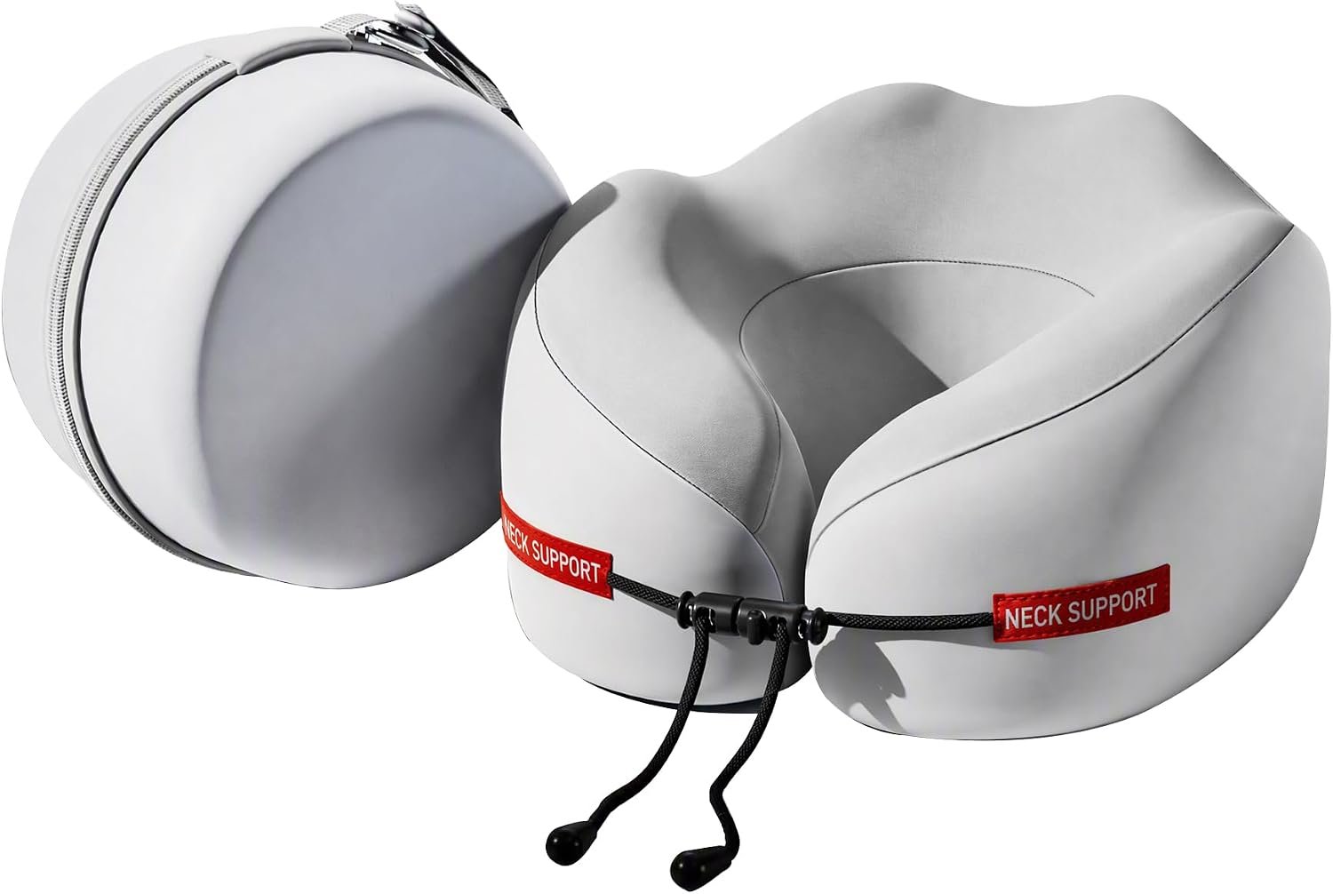 SheRest Cooling Travel Neck Pillow for Airplane, Memory Foam Neck Support