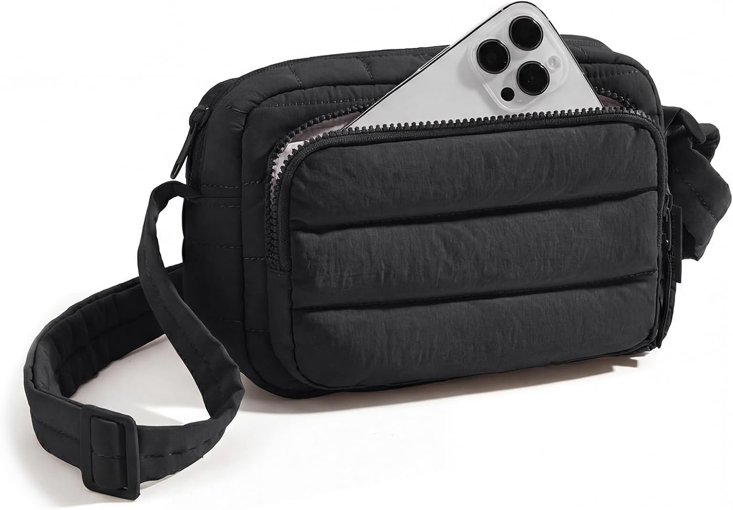 BAGSMART Crossbody Bags for Women, Puffer Crossbody Purses for Women with RFID Blocking Slots, Handbags Wallet Small Purse