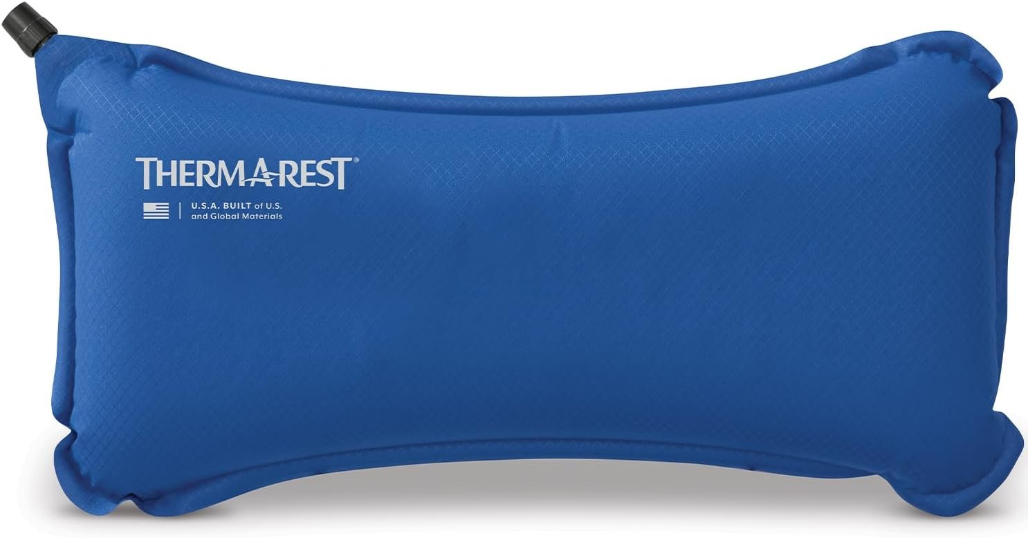 Therm-a-Rest Lumbar Travel Pillow – Self-Inflating Lumbar Support Cushion for Airplane, Car, Office Chair & Travel