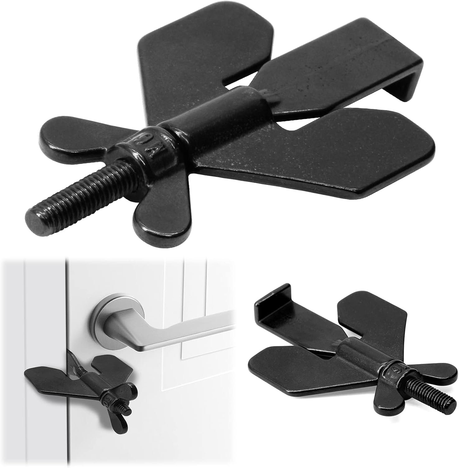 1 PCS Portable Door Lock,Door Lock,Home Security Door Locker Travel Lockdown Locks for Additional Safety and Privacy Protion,Door Lock Security Devices,for Home Hotel School Apartment