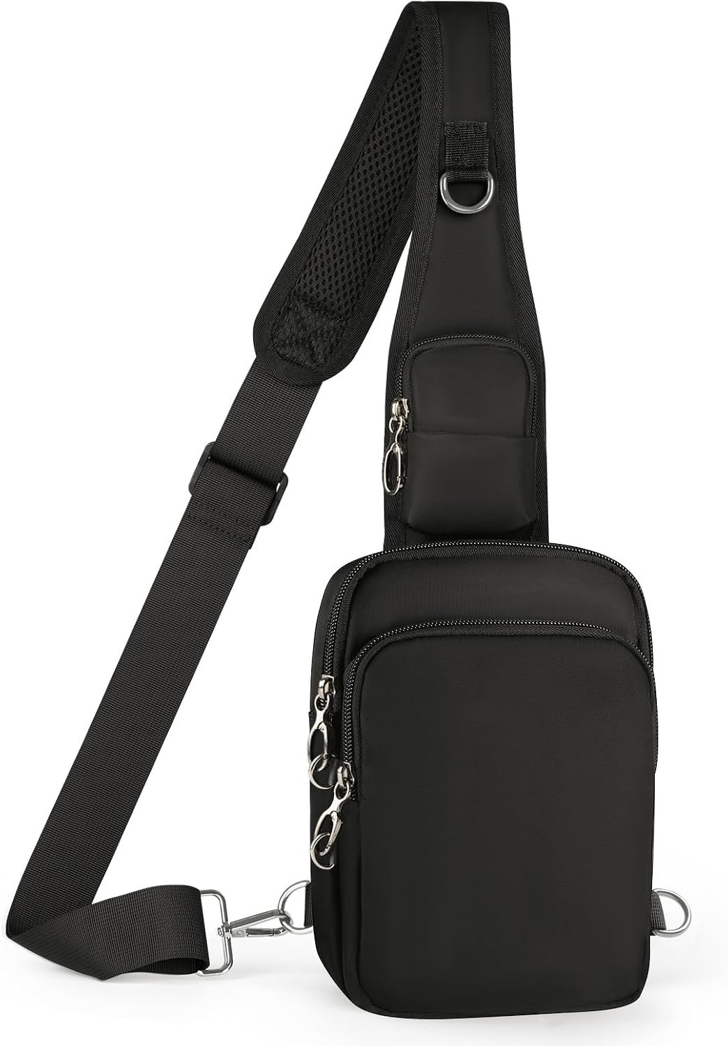 BROADREAM Sling Bag, Crossbody Bag with Anti-Theft Lock Zipper, RFID Blocking & Water Resistant for Travel Work Sport