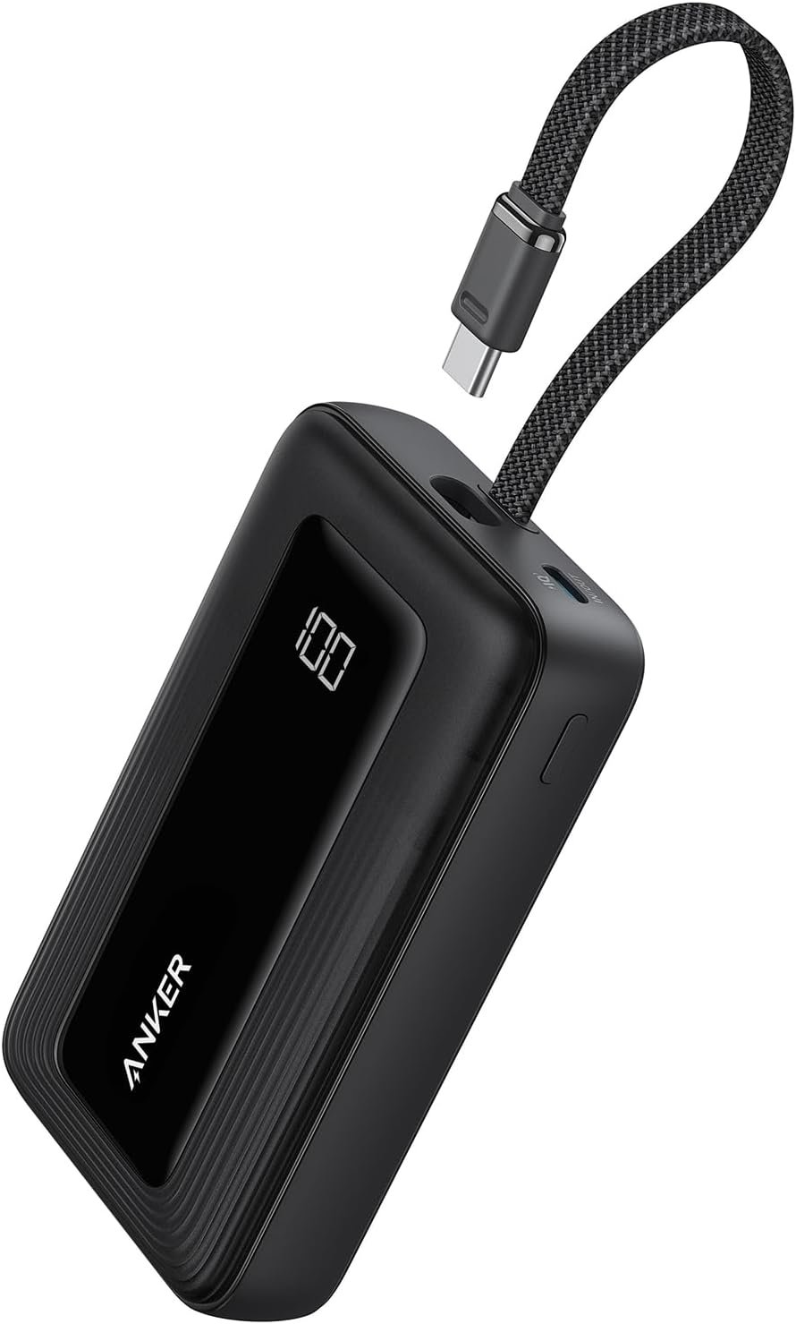 Anker Power Bank,10,000mAh 30W with USB-C Travel Essential Portable Charger