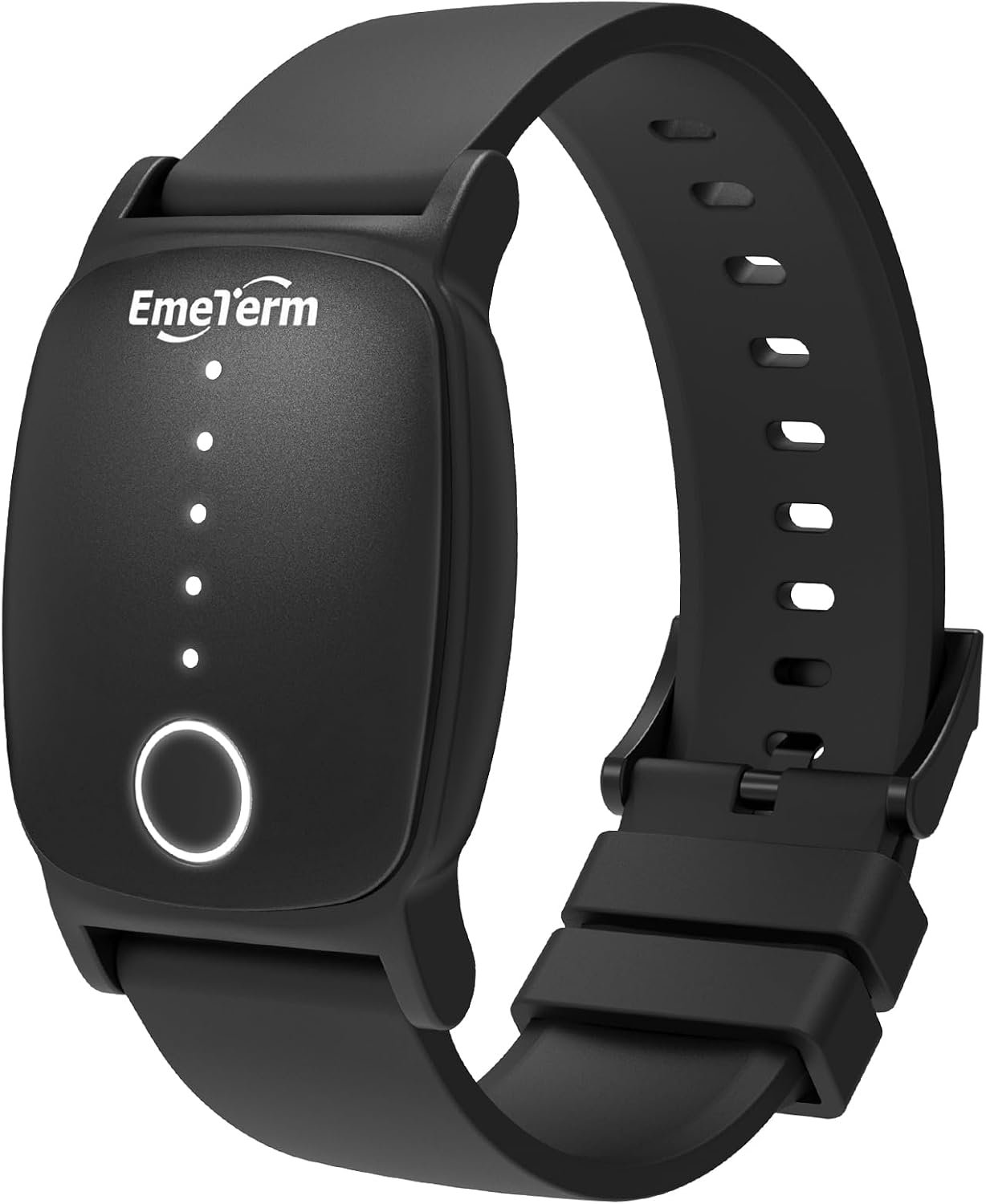 EmeTerm Explore Classic FDA-Cleared Anti-Nausea Wristband IP67 Waterproof Morning Motion Sickness Relief Band Rechargeable Classic Strap Design Drug Free Non-drowsy Without Side Effects Galaxy Black
