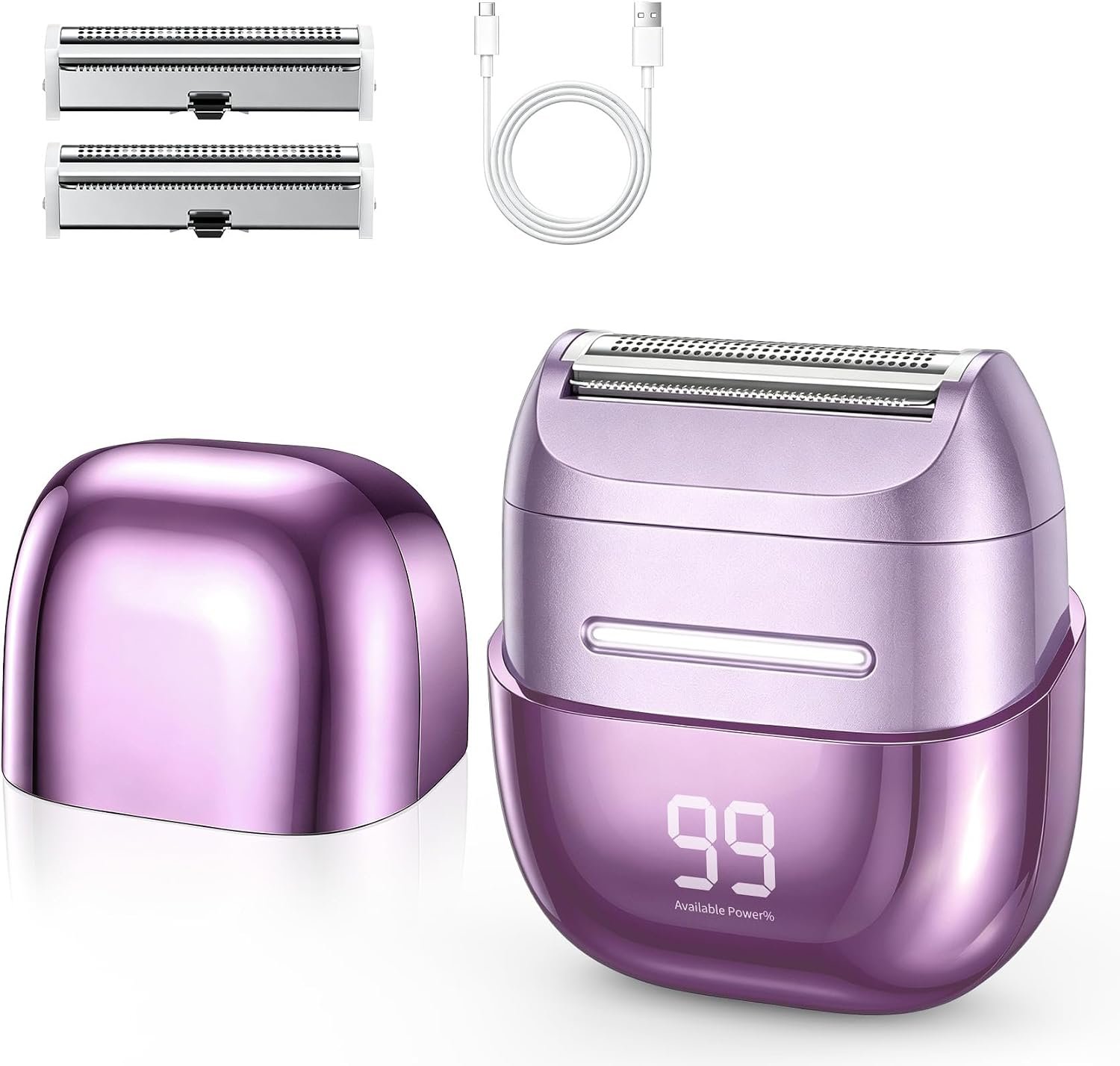 UpperX Mini Electric Razors for Women, Portable Bikini Trimmer for Women