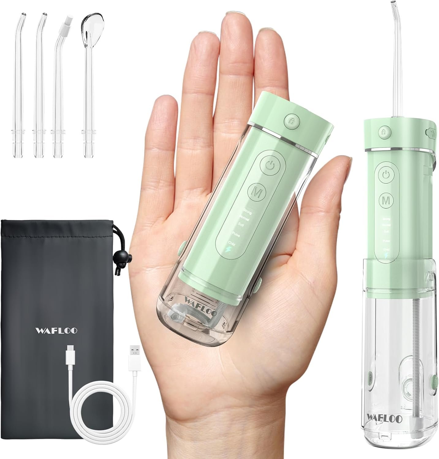 Water Flosser Travel Mini Cordless Portable: 5 Modes for Brace