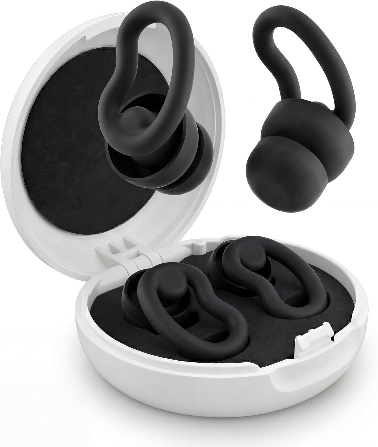 Ear Plugs for Sleeping,Reusable Noise Reduction Ear Plugs for Side Sleepers