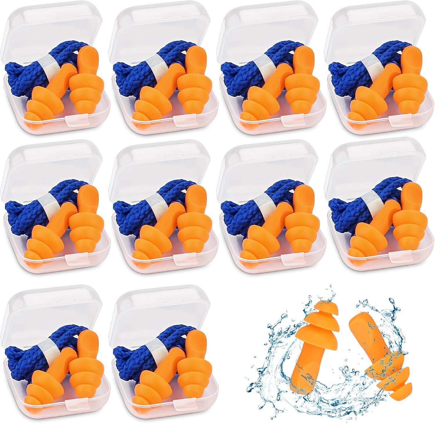 Ear Plugs for Noise Reduction, 10 Pairs Shooting Ear Protection for Gun Range, Hearing Protection for ShootersEar Plugs for Shooting
