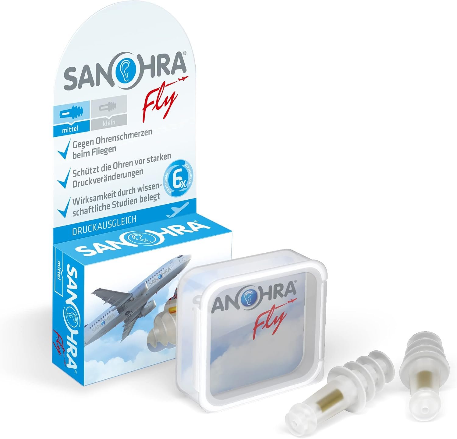 SANOHRA Fly Ear Plugs for Flying, Adults