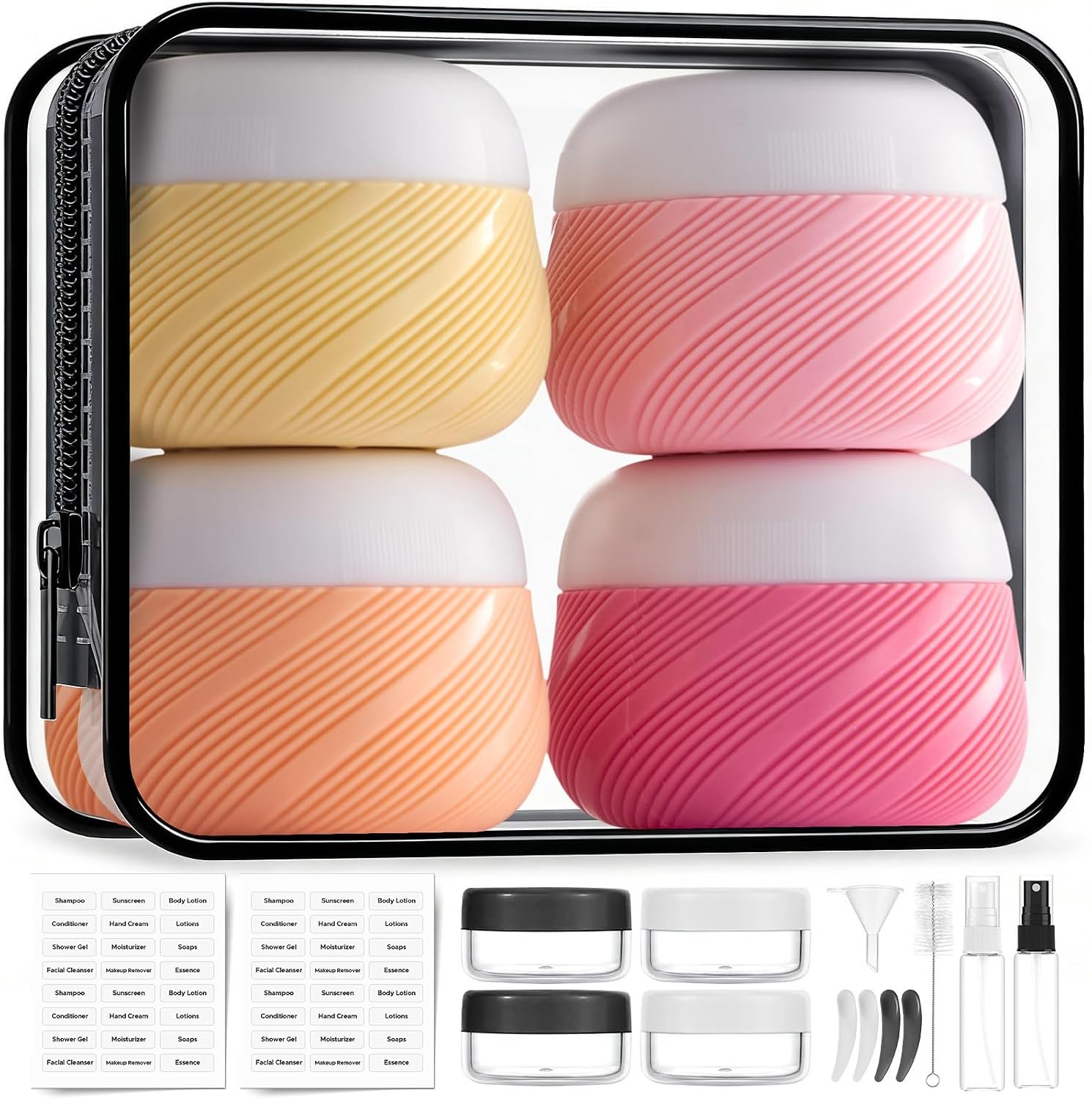 LitBear 19 Pack Travel Size Containers for Toiletries, TSA Approved