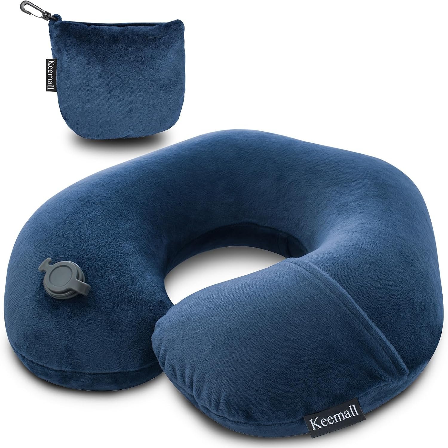 Keemall Inflatable Neck & Shoulder Travel Pillow for Airplane Naps
