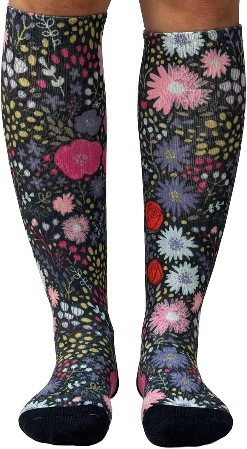 Crazy Compression Over-the-Calf Socks with Fun Designs