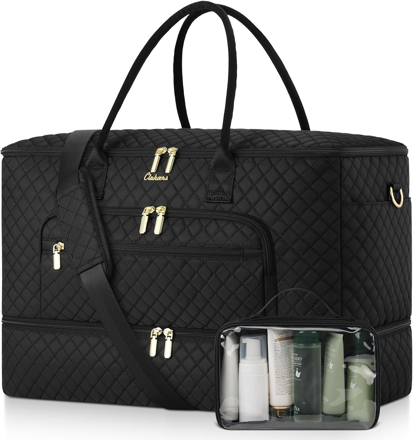 Travel Duffle Bag, Wide Open Large Weekender Bag Overnight Bags for Women
