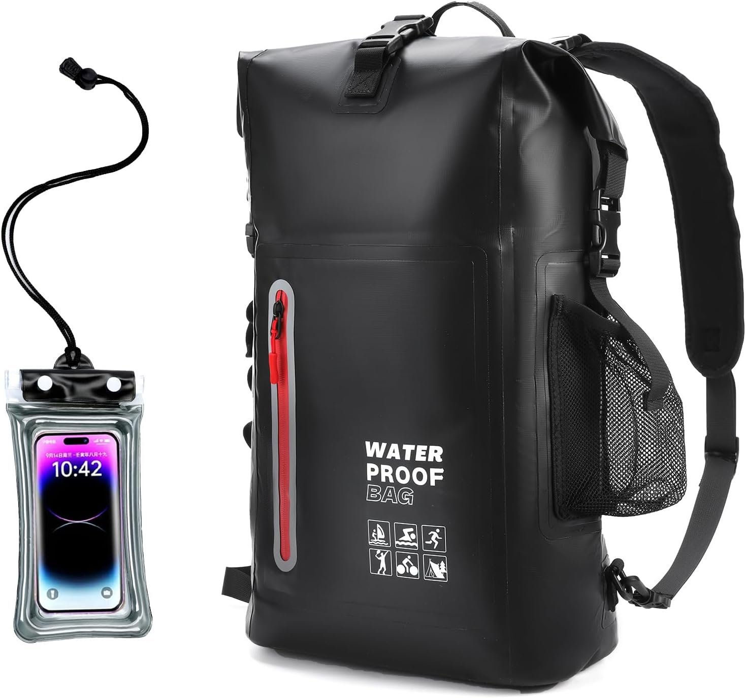 Waterproof Backpack, Waterproof Backpack That Can Float, Suitable for Kayaking And Beach Activities, Outdoor Moisture-Proof Bag