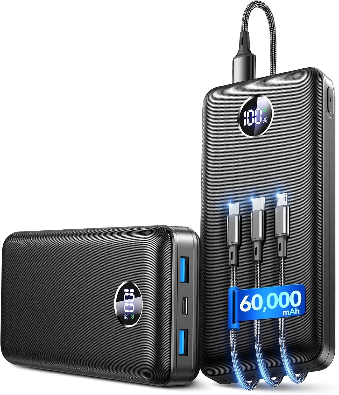 IAPOS 60000mAh 22.5W Fast Charge Portable Charger, for 5-Devices Power Bank