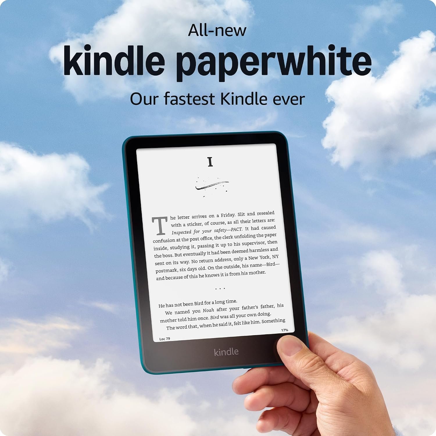 Amazon Kindle Paperwhite Bundle: Includes, Amazon Kindle Paperwhite 16GB | Jade, Fabric Cover | Jade, & Power Adapter