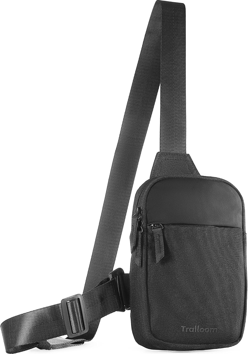 Trailoom Mini Sling Bag Crossbody Fanny Pack for Men & Women, Black