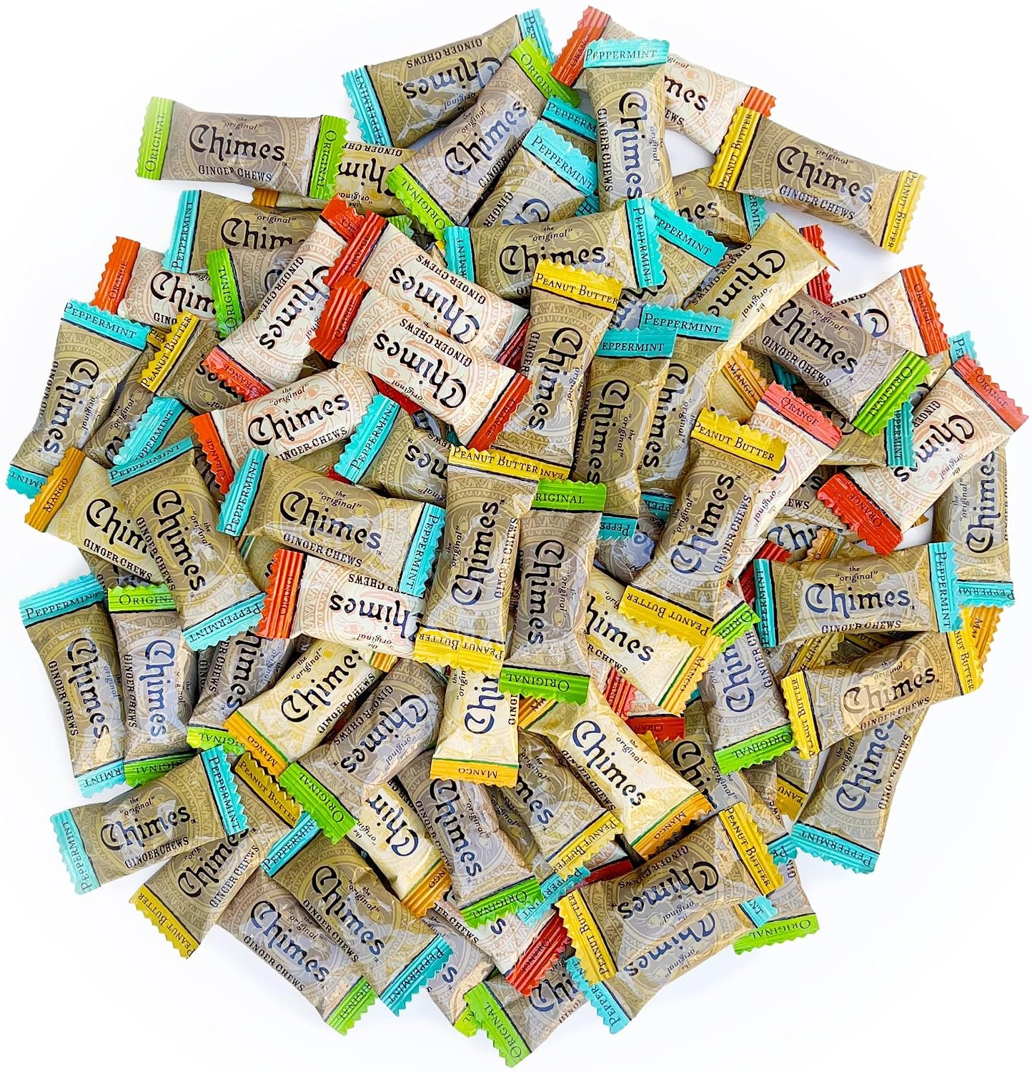Chimes Ginger Chews 1lb Variety Bag